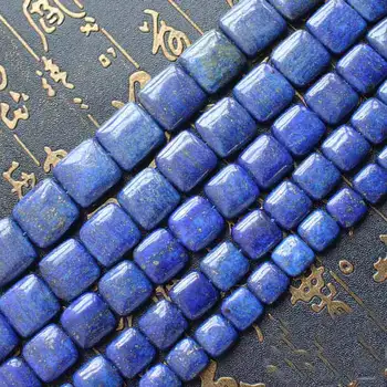 Debelo Lapis Lazuli Kvadratnih Svoboden Kroglice 15