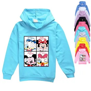 Disney Baby Dekleta Fantje Risanka Mickey Minnie Hoodies Majica Oblačila Otroci Pomlad Hoodies Jakno Plašč Otroški Zgornji Deli Oblačil