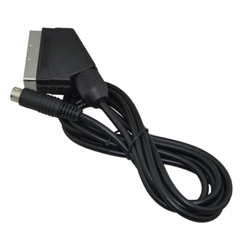 FZQWEG BLACK RGB Scart Kabel SEGA Saturn NTSC in PAL Plug