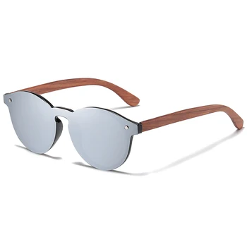 GM Retro Les, sončna Očala Moški Ženske Polarizirana sončna Očala Vožnje Naravnih Lesen Okvir Očal Ogledalo sončna Očala Oculos S5031