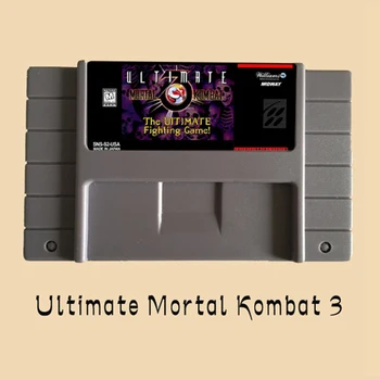 Končni Mortal Kombat 3 16 Bit Velika Siva Igra Kartice Za NTSC Igra, Igralec