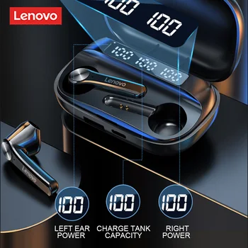 Lenovo TWS Slušalke Brezžične Bluetooth Slušalke AI Control Gaming Slušalke Stereo Bas Z Mic Zmanjšanje Hrupa Čepkov