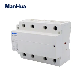 ManHua 400V 100A 4P AC Gospodinjskih Električnih Kontaktor MCH8-100 Dvigalo Modularni Kontaktor
