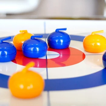 Mini Zložljive Mize Mini Curling Žogo Namizni Curling Igra Kompakten Curling Družini Stranka Igre, Igrače, za Družinsko Šolo Potovanja Igrača
