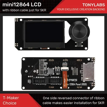 Mini12864 RGB LCD Panel z dolžino podaljša Ploski Kabel Smer Obrnil za BIGTREETECH SKR Plošč