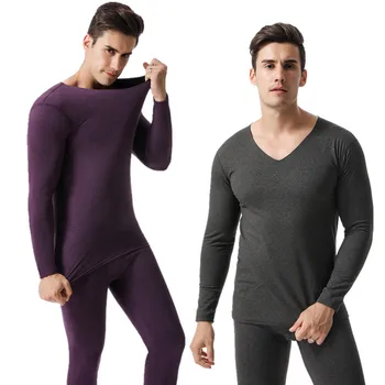 Moda za moške self-ogrevanje brezhibno toplotne perilo moški jesenski oblačila tesen dno Toplo pižamo Intimates