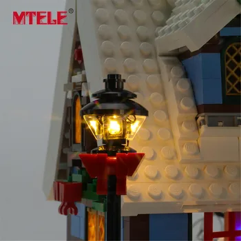 MTELE blagovne Znamke LED Light Up Kit Za 10229 Ustvarjalca Zimske Vasi Koči