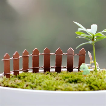 Naključno - Predalčni Leseno Ograjo, Mini Znakov Pravljice, Lutke Vrtna Rastlina Figur Dekor Okras Pokrajine Miniature 10 Kos