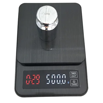 Natančnost Elektronske Kave Obsega 5 kg/0.1 g 10 kg/1g Digitalni LCD USB Kapljično Kuhinja Lestvica s Samosprožilcem Dotik Teže Ravnotežje, 3 kg*0.1 g