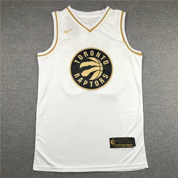 NBA Moške Torontu ptic roparic #23 Vanvleet Majice za Košarko Belo Zlato Edition Moške Športne Jope