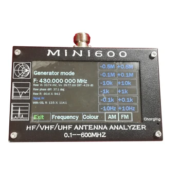 Nov prihod Mini600 5V/1,5 A HF VHF UHF Antena Analyzer 0.1-600MHz SWR Meter 1.0-1999 Za Radio C6-007