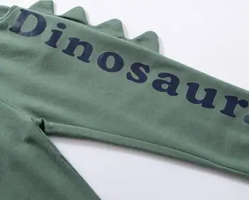 Novi Izdelki Otrok Jeseni Baby Sweatpants Fantje Vse-ujemanje Hlače Priložnostno Risanka Dinozaver Hlače Modna Oblačila 2T-7T