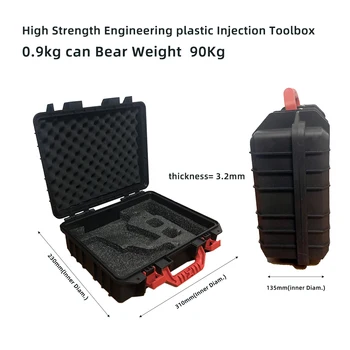 Orodje Primeru udarcem Primeru Zaščitna varnost Toolbox ABS Plastike za Shranjevanje Toolbox Zaprti Orodje Primeru Shockproof z gobo