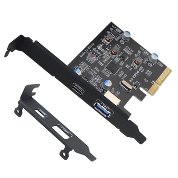 PCI-E PCI Express, USB 3.1 Gen2 10Gbps Vozlišče Tipa A in Tipa C 2-Vrata, PCIe Širitev vmesniško Kartico Za Windows 7/8/8.1/10/Linux
