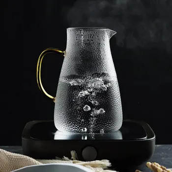 Pregledna grelnik vode čajnik Kozarec Vode Jug Toplotno Odporen Bokal Sok Vrč iz Nerjavečega Jekla Filter350ml 1500ml 2000ml