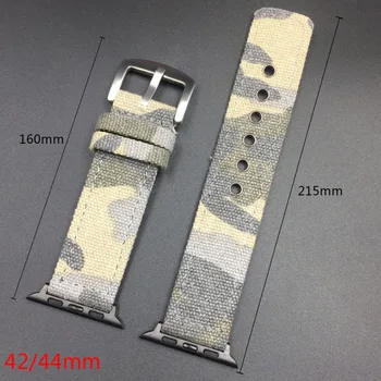 Prikrivanje Tkani Najlon Platno Športni Pas za Apple Watch 38 mm 42mm Razredi Zamenjava Watchband Trak za Iwatch 40 mm 44 mm