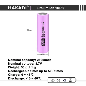 Prvotne 18650 3,7 V 2600mah 2900mah Litij-ionska Baterija Za Svetilko Električna Kolesa Laserski kazalnik High Power Razrešnice