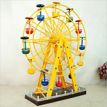 Ročno Starinsko Kovanega Železa Ferris Wheel Model Ustvarjalnega Obračanje Ferris Stolp Doma Namizno Dekoracijo Obrti Za Otroke Darila
