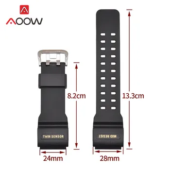 Smole Watchband za Casio G-Shock GG-1000 / GWG-100 / GSG-100 Moški Šport Nepremočljiva Zamenjajte Zapestnica Pasu Trak Watch Dodatki