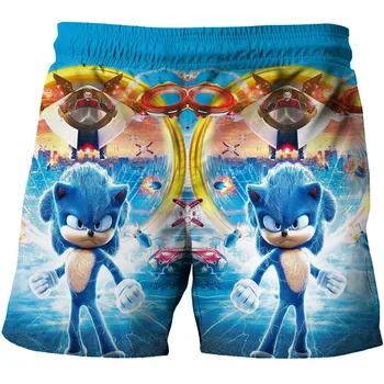 Sonic Hedgehog Smešno Luštna Dekleta Hlače Hlače za Fante Poletje Najstniki, Risanka Moda Priložnostne Kratke Hlače Otrok Baby Lepe Obleke