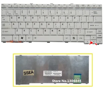 SSEA Novo ameriško tipkovnico bela Za Toshiba Satellite U300 U305 M600 Laptop tipkovnici