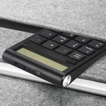 USB Tipkovnica 2.4 G Digitalni Prikaz za Polnjenje Brezžično Številski Pametna Tipkovnica Pisarniški Material ,Finančno Računovodstvo Brezžični