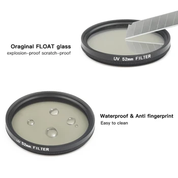 USTRELIL Ultra Slim Optično Steklo, UV Krožne Polarizirajočega Polarizer Objektiv Kamere Filter za GoPro Hero 7 6 5 Go Pro 7 6 delovanje Fotoaparata
