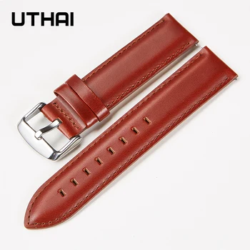 UTHAI P100 Watchbands usnje watch trak za Hitro sprostitev, pomlad bar 22 mm watch band za galaxy watch 46mm/Huawei watch GT