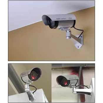 Visoko Simulacije Nepremočljiva Ponaredek Dummy Kamera Zunanja Notranja Varnost CCTV Video nadzorna Kamera z Rdečo LED Utripajoča Svetloba