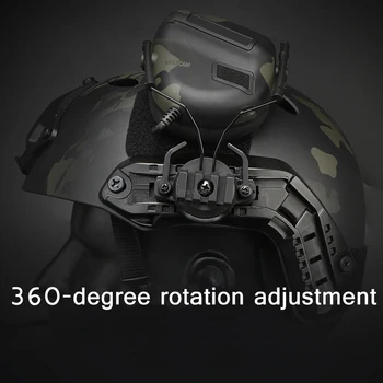 Vojaško Taktično Slušalke Imetnik Airsoft Paintball Cs Streljanje Slušalke Vodnik Železniškega Vojsko Hitro Čelado Adapter Set Pribor