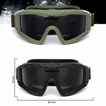 Vojaško Taktično Vojske Očala Oculos Airsoft Očala Paintball Streljanje Očala Motoristična Wargame Odporen Na Veter. Zaščito Očala