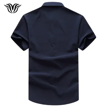 VORELOCE blagovne znamke Kitajski slog slog zmaj zlato folijo tiskanja čiste barve majico s kratkimi rokavi moški 2017 poletje priložnostne stretch majica