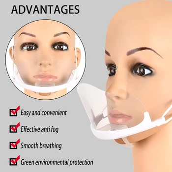 Vroče 10pcs/Komplet Kuhinja Anti-spittle Sanitarne Orodje Pregleden Maske Trajno Anti Fog Catering Hrane Hotelski Kuhinji Maske