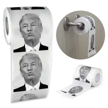 Vroče Smešno Majhne Toaletni Papir Roll Predsednik Donald Adut Potegavščina Toaletni Papir Roll Šala tkiva papirja doma stranka blago V Prodajo