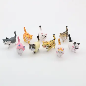 Wholesales 9 Kosov/veliko Kakovost 3D Magnetni Hladilnik Magnet Cute Anime Mačka Živali Magnet za Hladilnik Otroci Tabla Magnet