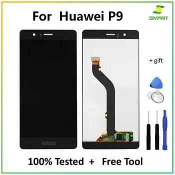 Za Huawei P9 LCD-Zaslon, Zaslon na Dotik, Računalnike Montaža Z Okvirjem + Brezplačna Orodja Za Huawei P9 EVA-L09 EVA-L19 5.2