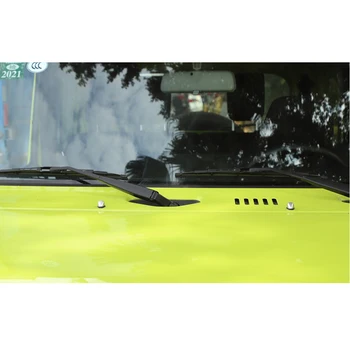 Za Suzuki Jimny 2010-2020 Prednje Vetrobransko steklo Čistilno Šobo Kape Kritje Trim Dekorativne Nalepke ABS Srebro Avto Zunanja Oprema