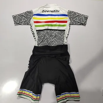 ZOOTEKOI 2020 Moške Kolesarske Skinsuit Triatlon Speedsuit Trisuit Kratek Rokav Speedsuit Maillot Ciclismo Teče Oblačila #01